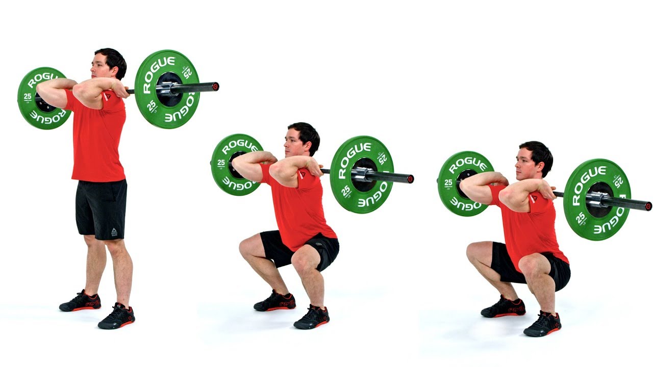 Barbell front squat
